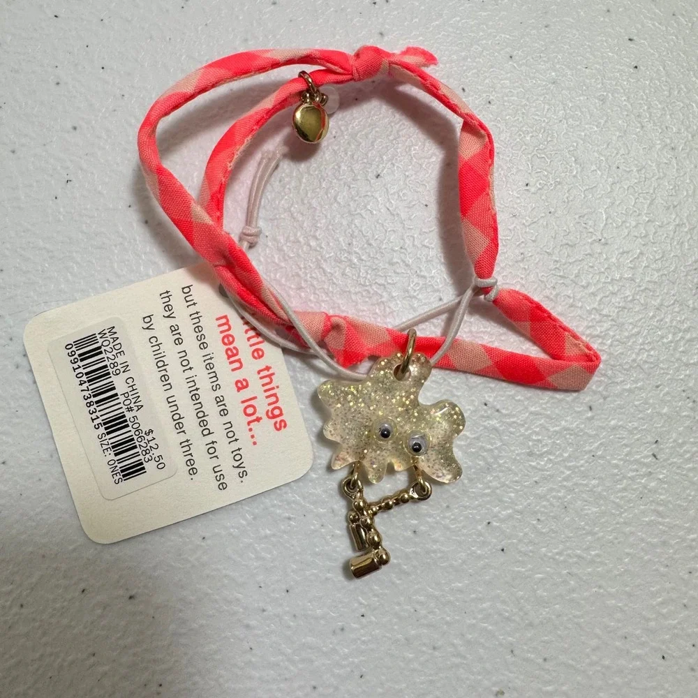 Crewcuts‎ Glitter Critter Friendship Bracelet Gingham Adjustable OLDSTOCK RARE